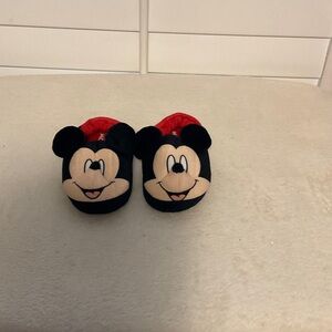 Disney Mickey Mouse Kids Slippers - Black and Red